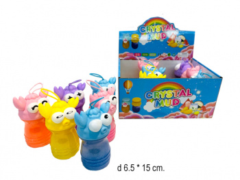 Лизун арт. 82584-20 Лупоглазик в банке с блестками цвета микс (12 шт.) шоубокс•