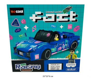 Конструктор арт. 28005 Автомобиль 306 дет. в кор.•