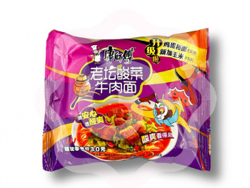 Лапша арт. 439002 БП маринованный капустный суп с говядиной 1 шт. 85 г в пак. (24 шт. упаковка)'