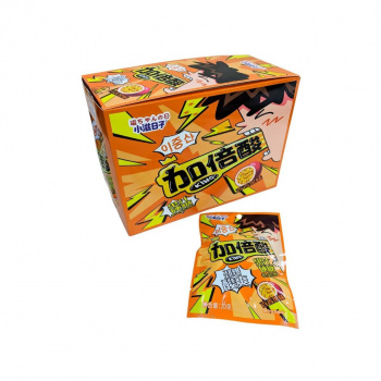 Конфета арт. 640046-4 Кислая "Маракуйя" 20 г 20 шт. в оранжевой кор.'#;