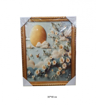 Картина с кристаллами арт. 502832 Ветка вишни 30*40 в пак. Картина с кристаллами арт. 502832 Ветка вишни 30*40 в пак.