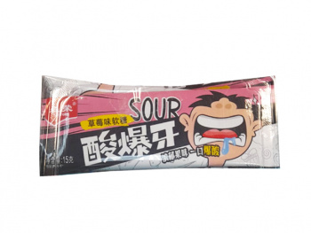 Конфета арт. 900911 Жевательная кислая 15 г в пак. 30 шт. упаковка#'