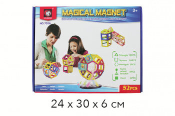 Конструктор магнитный арт. 703A 52 дет. в кор._/12 шт./ Конструктор магнитный арт. 703A 52 дет. в кор._/12 шт./