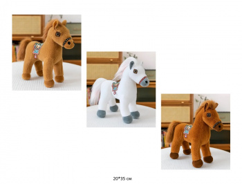 им Лошадь арт. SF-1A/410125 Стоит в седле 20*35 см цвета микс 1 шт. в пак.