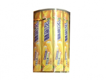 Конфета арт. 002152/002381-1 Жевательная Трубочка-тянучка с начинкой Лимон 16 г 40 шт. в банке#'