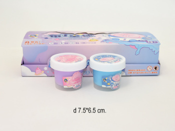 Лизун арт. LY-039 Космонавт 130 г матовые цвета микс в банке (8 шт.) шоубокс_