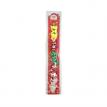 Резинка для волос арт. 019291-1-709 Новогодняя 10 пар на листе