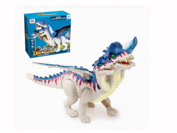 Динозавр арт. 036A Трехголовый, свет, звук, ходит в коробке=