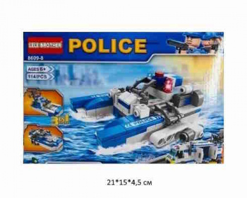 Конструктор арт. 8609-8 Полиция 114 дет. в кор.~ Конструктор арт. 8609-8 Полиция 114 дет. в кор.~