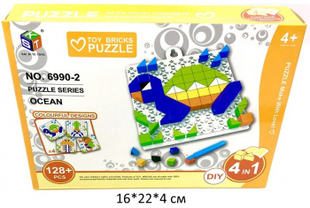Мозаика арт. 6990-2 "Океан" 4 в 1, 128 дет. в кор._/144 шт./ Мозаика арт. 6990-2 "Океан" 4 в 1, 128 дет. в кор._/144 шт./