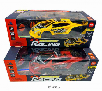 Машина на р/у арт. 666-133 Спорткар свет, пар в кор.•~