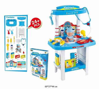 Набор доктора арт. 8330 С пупсом в кор._/10 шт./