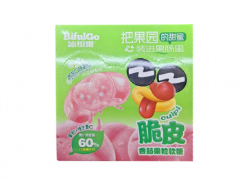 Конфета арт. 090978 С жидким центром "Персик" 20 г в пак. 20 шт. в кор.#