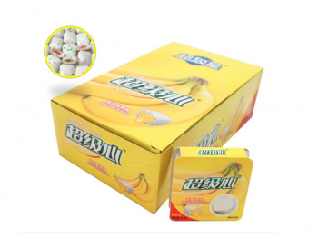 Жевательная резинка арт. 557007/556994 С начинкой "Банан" 13,5 г 30 шт. в кор.'