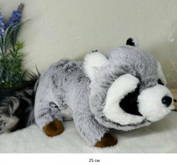 им Енот арт. 90313-8/24225-17 Серый лежит 25 см в пак.)