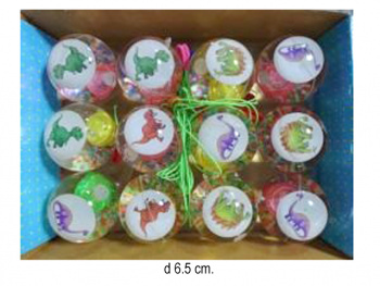 Мяч каучук. арт. 6236SQ" 6,5см (12шт) /шоубокс Мяч каучук. арт. 6236SQ" 6,5см (12шт) /шоубокс