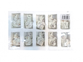 Фигурка фарфоровая арт. W2027W-601 Лошадь белый глянец ассорти 6 см 1 шт. в пак. (10 шт.)