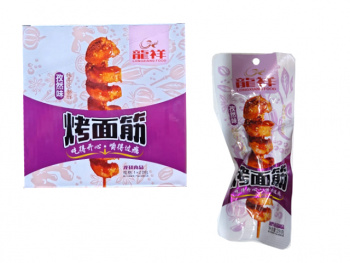 Соевое мясо арт. 200191-2 Пшеничные пряные жареные с тмином 28 г 20 шт. в фиолетовой кор.'