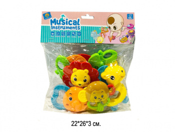 Погремушка арт. A40 Набор "Зверюшки" в пак.•