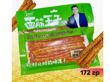 Соевое мясо арт. 400628 Пшеничные острое Барбекю с тмином 172 г  10 шт. зеленая упаковка';/