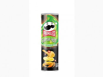 Чипсы арт. 302789 Pringles острый краб 110 г в черной банке,* Чипсы арт. 302789 Pringles острый краб 110 г в черной банке,*