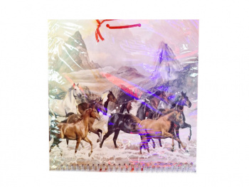 Календарь арт. 2026-5 На пружине 8 лошадей в горах 1 шт. в пак. (10 шт.) 