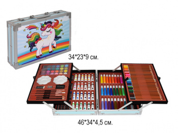 Набор для рисования арт. 145-2 Единорожка в голубом кейсе**=_~)