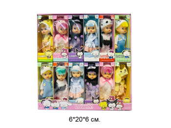 Кукла арт. JZ355B В костюмчике в ассортименте в кор.•