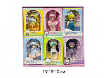 Кукла арт. JZ311A Шарнирая в ассортименте в кор.•