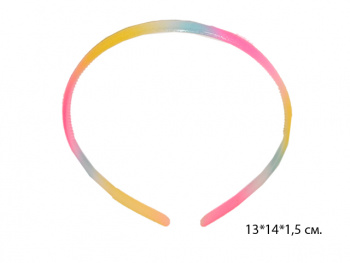 Ободок арт. 1259-BT Пластик трехцветный 1 шт. в пак.