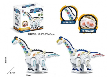 Динозавр арт. 3356 Бронтозавр звук, свет в пакете 16*9*15