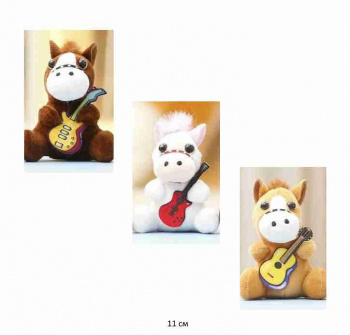 им Лошадь арт. TL005030/YE25720-3 Брелок С гитарой 11 см цвета микс 1 шт. в пак. (12шт.))