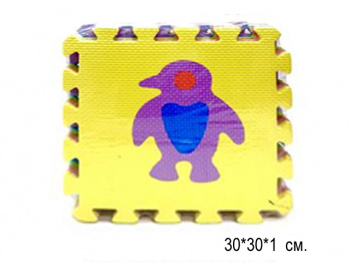 Коврик пазл арт. QS-013 Животные ассорти в пленке_/12 шт./ Коврик пазл арт. QS-013 Животные ассорти в пленке_/12 шт./