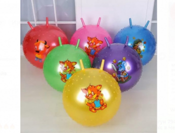 Мяч прыгун арт. 794-13 Цвета микс d-50 с рожками 300гр Мяч прыгун арт. 794-13 Цвета микс d-50 с рожками 300гр