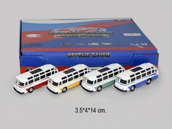 Автобус арт. 1814-12 Инерц. звук, свет (12 шт.) в кор.+_ Автобус арт. 1814-12 Инерц. звук, свет (12 шт.) в кор.+_