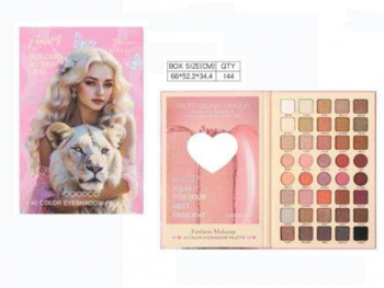 Набор косметики арт. IG3132-805 "Девушка со львицей" тени 40 оттенков в кор.