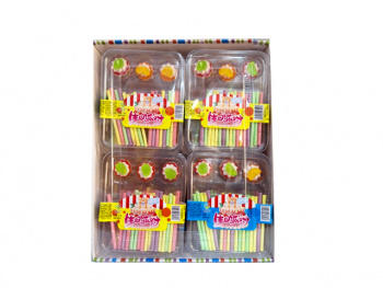 Мармелад арт. 171117 Набор Трубочки и мармелад вкусы микс в кор. 20 шт. в кор.