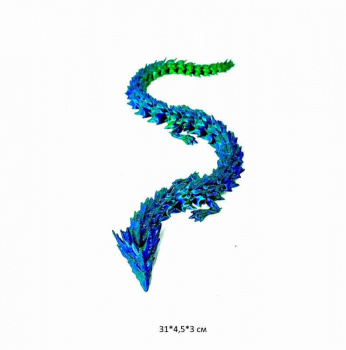 Фигурка 3Д арт. LK3495-14D Дракон подвижная в пак._