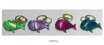 Брелок 3Д арт. 805165 Кит подвижный цвета микс в пак.