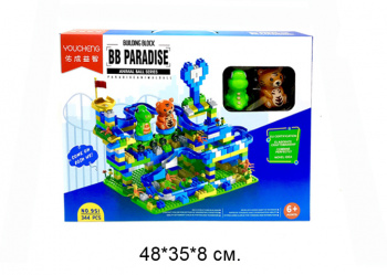 Конструктор арт. 951 Лабиринт "Горки" 344 дет. в кор._/24 шт./