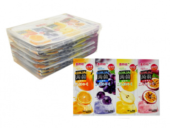 Желе арт. 730812 Конжаковое Набор 4 вкуса 20 шт. контейнер*