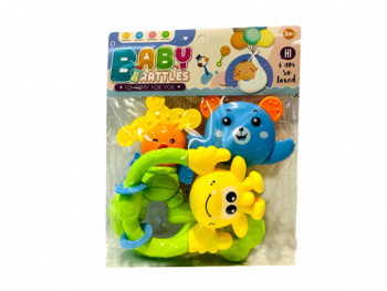 Погремушка арт. 171-5 Набор "Зверята" в пак.• /300 шт./