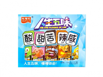 Конфета арт. 193146 Кислая 5 вкусов 20 шт. упаковка#