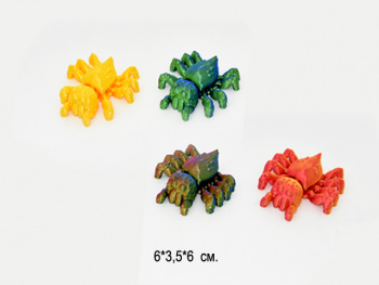 Фигурка 3Д арт. 3D004 Паук подвижный в пак. Фигурка 3Д арт. 3D004 Паук подвижный в пак.