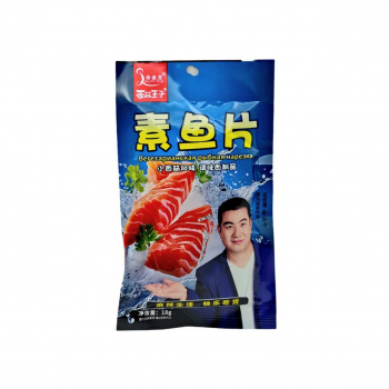 Соевое мясо арт. 760658 Пшеничная нарезка Лосось в соусе 18 г 30 шт. упаковка;/