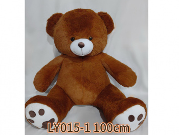 им Медведь арт. LY015-1 Коричневый с пяточками 100 см в пак._