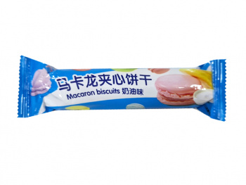 Печенье арт. 670127 Макарон вкус черника 55 г в пак. 20 шт. упаковка;*