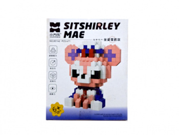 Конструктор арт. 85142 Микро Мышка розовая в синем 471 дет. в кор.=