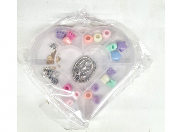 Набор для плетения арт. 2325-35 Браслетов "Сердце" с шармами в пак.=