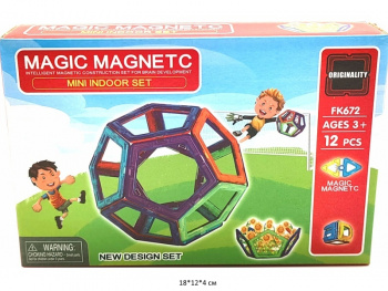Конструктор магнитный арт. FK672 Футбол 12 дет. в кор._ Конструктор магнитный арт. FK672 Футбол 12 дет. в кор._